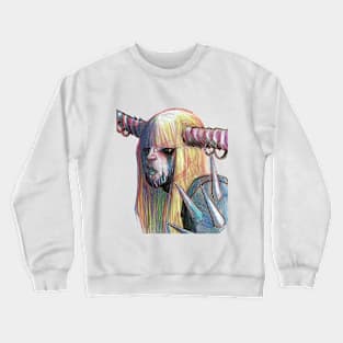 Horns Lady Crewneck Sweatshirt